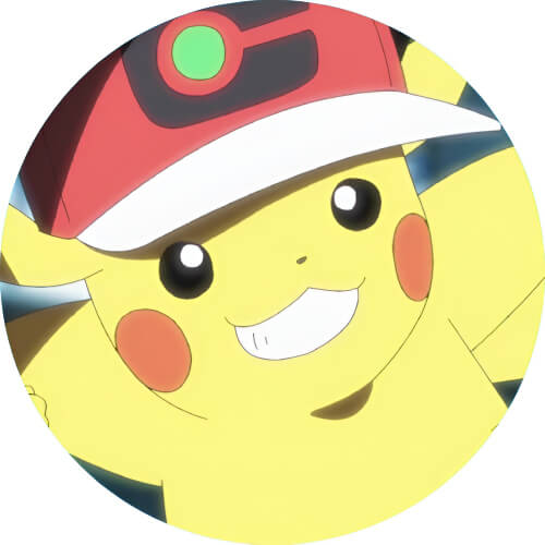 Pikachu in a cap anime