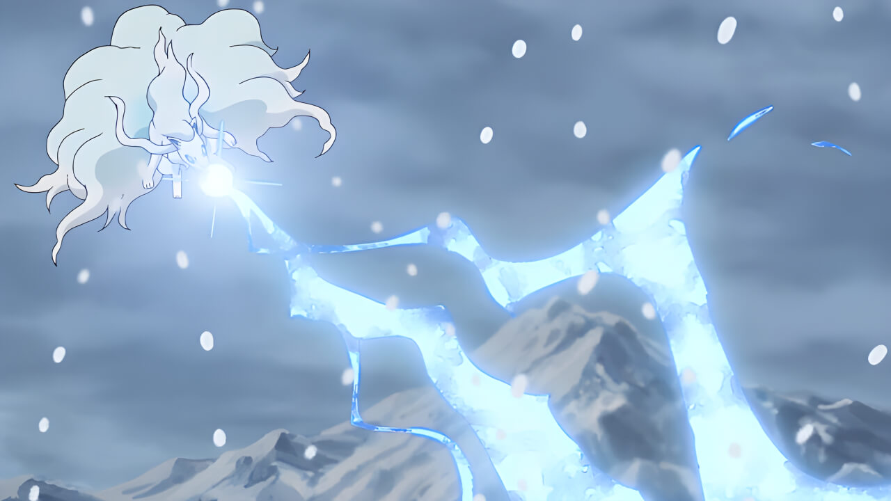 Alolan Ninetales Ice Beam VPokedex