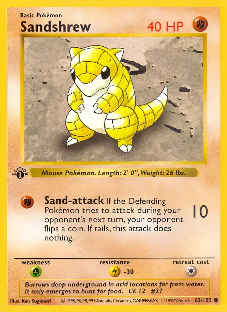 Sandshrew TCG VPokedex