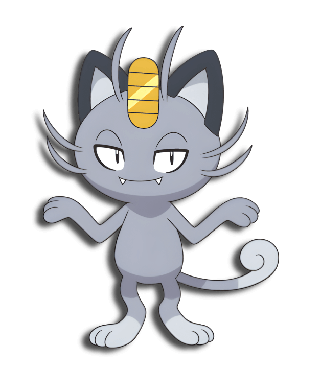 Alolan Meowth anime VPokedex