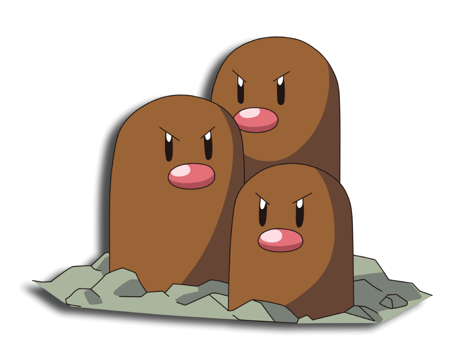 Dugtrio anime VPokedex