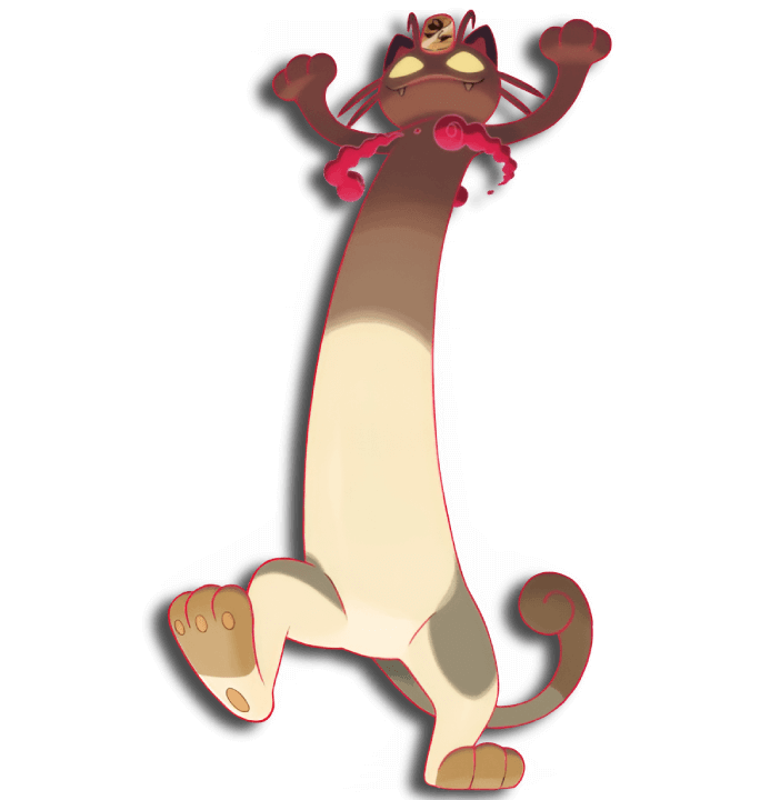 Gigantamax Meowth anime VPokedex