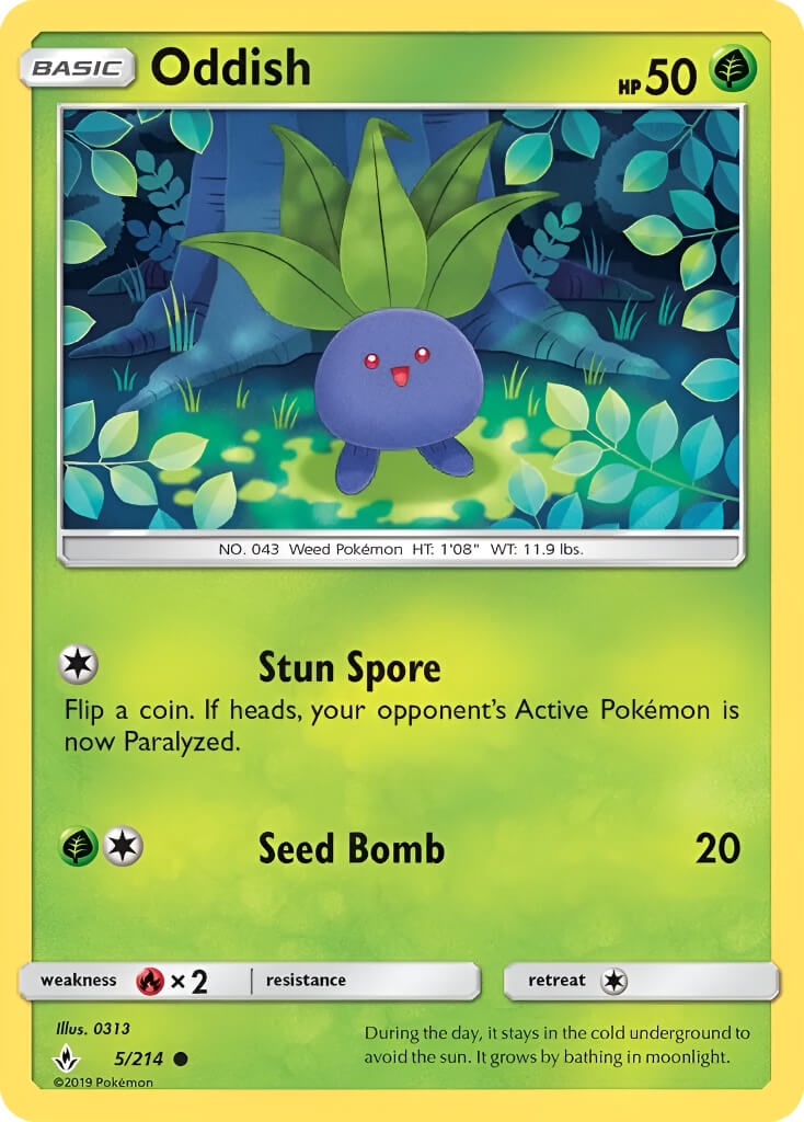 Oddish TCG VPokedex